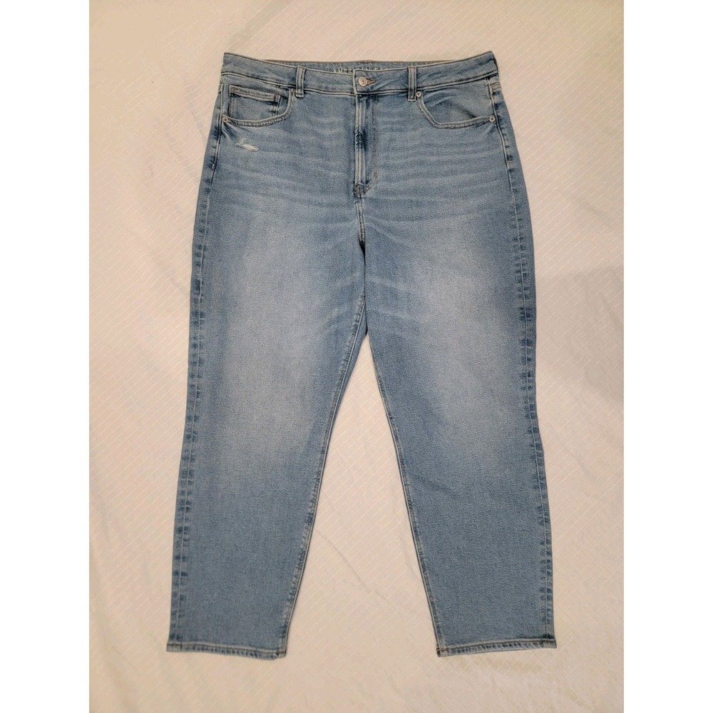 American Eagle Stretch jeans: Mom Jean fit, Women's 18 Reg Medium Wash, Cute!